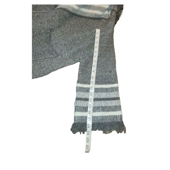 Anthropologie Saturday Sunday Fringe Kimono Cardigan Sweater Gray One Size - Picture 13 of 15